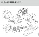 Stihl 034 AVEQWZ Gasoline Chainsaw Spare Parts